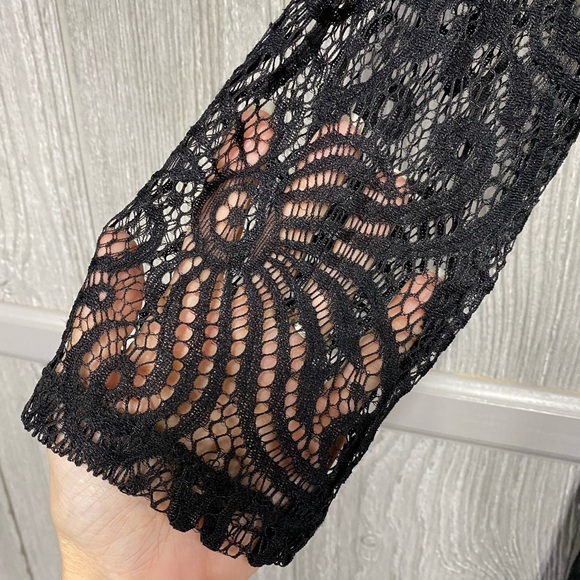 Black Lace Enfocus Studio Dress Size 8 EUC - Picture 4 of 7